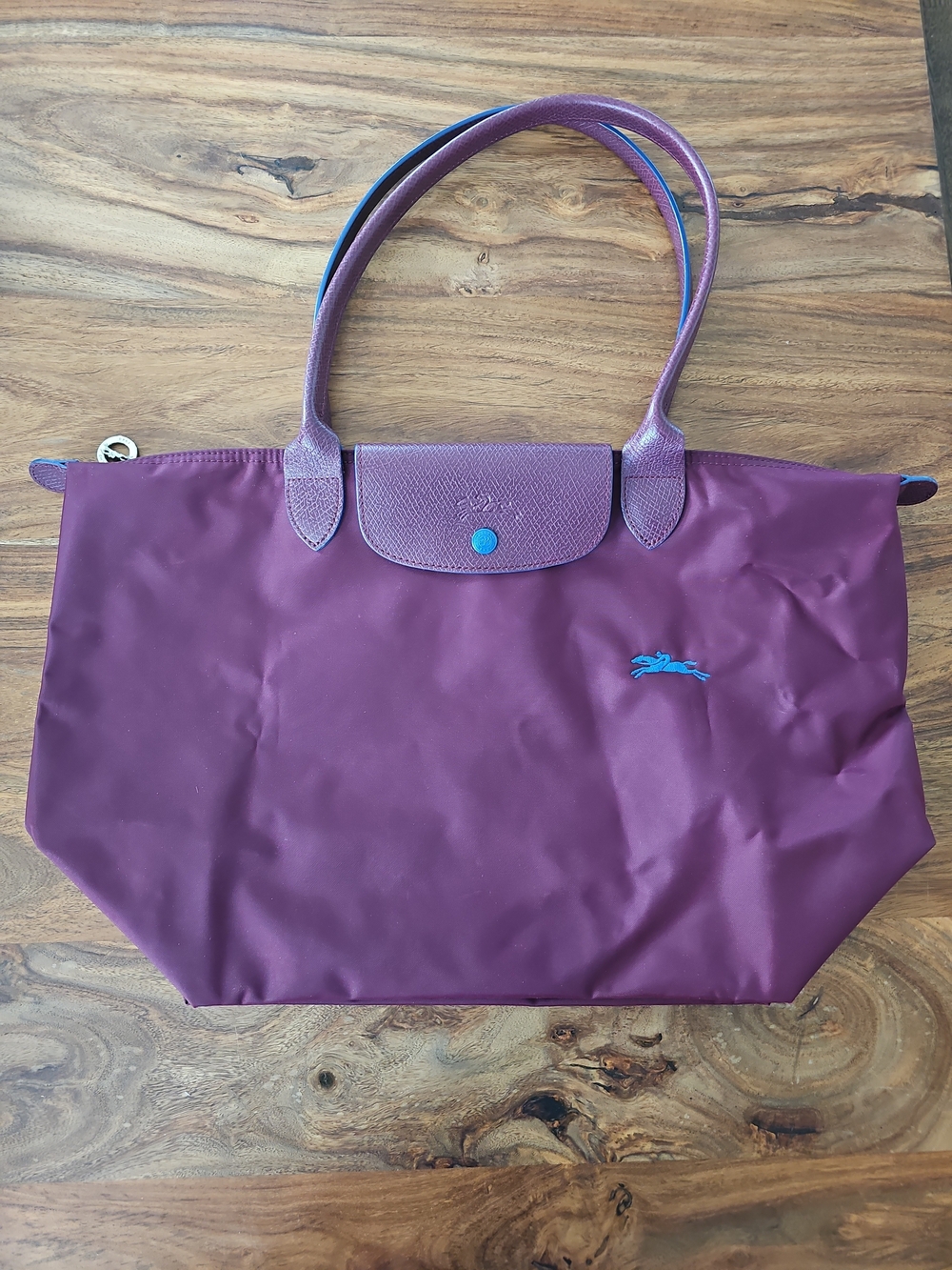 Longchamp Le Pliage Medium Tote Shoulder Bag, Burgundy